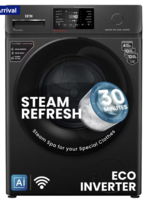 IFB 8 kg 5 Star with Steam Refresh program,  Touch Panel with AI Fully Automatic Front Load Washing Machine