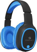 ZEBRONICS Zeb- Thunder, With 60H Backup, BT v5.3, Gaming Mode, ENC, AUX, mSD, Dual Pairing Bluetooth  (Blue, On the Ear)