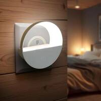 Spotview 1W LED Smart Sensor Night Light | White Plug Night Lamp For Bedroom|Pack of 1 Smart Sensor Light