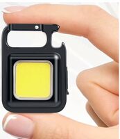  Keychain LED Light 2-Hours Battery Life with Bottle Opener, Magnetic Base and Folding Bracket 