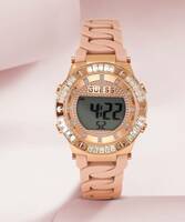 GUESS  Rose Gold Dial Digital Watch - For Women GW0338L2