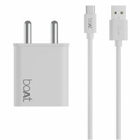 boAt WCDV 22.5W Dual Port Charger with 22.5W Power Delivery Support (White)