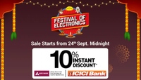 Reliance Digital Festival of Electronics Sale Upto 80% off +10% Discount with ICICI & Axis Bank Cards