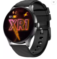 Fastrack Revoltt XR1 35mm,Round HD Display,SingleSync BT Calling,Advance Chipset Smartwatch(Black Strap, Free Size)