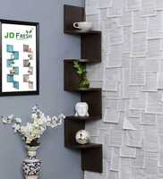 JD FRESH Wooden Wall Shelves | Corner Hanging Shelf for Living Room Stylish Apply ₹10 coupon
