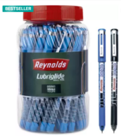 Reynolds Lubriglide Ball Pen  (Pack of 40, Ink Color - Blue Black)