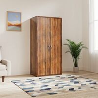 Amazon Brand - Solimo Raptor Engineered Wood 2 Door Wardrobe