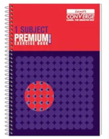 Luxor 1 Subject Spiral Premium Exercise Notebook, Single Ruled - (20.3cm x 26.7cm), 160 Pages (9000027015)
