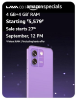 Lava O3 Smartphone - Sale Live!