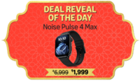 [GIF Deal] Noise Pulse 4 Max India's 1st Ever AI Create Smart Watch, AI Search, 1.96" AMOLED Display, Functional Crown, Premium Metallic Finish, BT Calling, 7 Menu Styles, Health Suiteᵀᴹ (Jet Black)