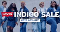 Levi's Indigo Sale | Upto  60% off + Extra 500 off