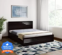 Bharat Lifestyle Amsterdam Engineered Wood Queen Bed 