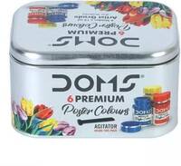 DOMS Poster Colour - Multishades - perfect for Kids Art & Craft Creationa  (Set of 6, Multicolor)