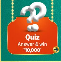 Amazon Great Indian Festival Quiz Ans & win Rs.10000*