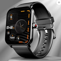 boAt Wave Fury with 1.83'' HD Display, Bluetooth Calling & Functional Crown Smartwatch  (Active Black Strap, Free Size)