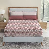 Trident Bedsheet Set - Urban Comfort Collection, 100% Cotton Bedsheet for Double Bed