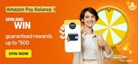 Amazon Spin and Win guaranteed rewards up to ₹500