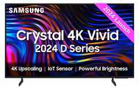 Samsung 43 Inches D Series LED 4K Ultra HD TV | Crystal | Black | Smart