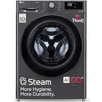 LG 9 Kg, 5 Star, AI Direct Drive Technology, Steam, 6 Motion DD & Wi-Fi Fully-Automatic Front Load Washing Machine (FHP1209Z5M, Intelligent & Convenient Fabric Care, Allergy Care, Middle Black)