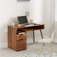 Amazon Brand - Solimo Oryx Engineered Wood Study Table | Desk (1 Drawer, 1 Door Cabinet and 2 Open Shelves, Columbia Finish)