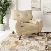 Stone & Beam Abingdon Fabric Accent/Lounge Chair (Beige) ll