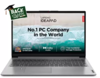 Lenovo IdeaPad Slim 1 AMD Ryzen 5 Quad Core 7520U - (8 GB/512 GB SSD/Windows 11 Home) 15AMN7 Thin and Light Laptop  (15.6 inch, Cloud Grey, 1.58 kg, With MS Office)