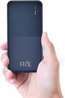 FLiX(Beetel) PowerXtreme 10,000mAh 12W Slim Power Bank,USB C/Micro USB Input,Dual USB A Output,Compatible with iPhone (Type A to Lightning), Samsung, Google Pixel, Oneplus(Blue-P10)