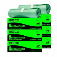 Beco Eco-Friendly Garbage Bags for Dustbin | 180 Pcs | Medium 19 X 21 Inches | Pack of 6