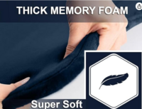 BSB HOME All purpose Non Slip Anti-Skid - Memory Foam Door Mat, Kitchen Runner Super Absorbent - Quick Dry | Water soak (16" x 24", Blue)