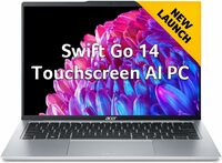 Acer Swift Go 14 Built-in AI PC Premium Laptop Intel Core Ultra 5 125H(14-inch IPS Touchscreen SFG14-73T, Pure Silver, 1.3kg