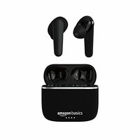 amazon basics True Wireless in-Ear Earbuds with Mic,Voice Assistance&Fast Charging (Black)