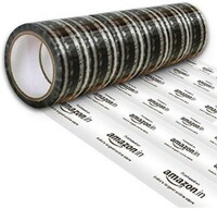  D-fix® Pack of-6, Amazon Printed Tape - Transparent Tape - Black Print - 65 Meters in Length - 48mm / 2" Width - BOPP Tape E-Commerce Box Packing 