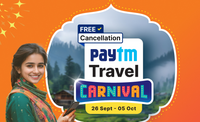 Paytm Flat 25% instant discount on Bus Tickets using BOB, AU Cards (26 Sep - 05 Oct)