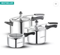 BAJAJ 2 L, 3 L, 5 L Inner Lid Pressure Cooker (Aluminium)