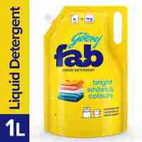 @86 Godrej Fab Liquid Detergent  1 Ltr 
Supermart  1 ltr = 1kg 