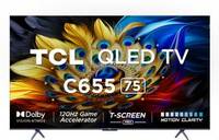 TCL C655 189 cm (75 inch) QLED Ultra HD (4K) Smart Google TV (75C655)