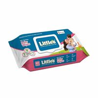 Little's Soft Cleansing Baby Wipes with Lid | 80 Wipes x Pack of 1 - 80 Wipes | Extra Thick & Moist Wet Wipes for Baby's | Prevents Rashes & Redness with Goodness of Aloe Vera, Vitamin E & Jojoba Oil