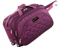 70 L Strolley Duffel Bag - Duffle Wheeler Bag for Travel Luggage Bag with Adjustable Handle Large Capacity - Purple - Large Capacity