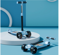 Lifelong Scooter for Kids 3+ Years - Foldable Kids Scooter with LED Wheels & Adjustable Height