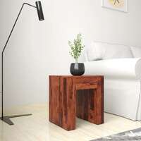 Amazon Brand - Solimo Vog Side Table with 1 Drawer (Sheesham Wood, Natural Finish)