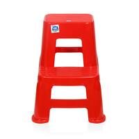 Nilkamal STL 21 Strong and Durable Plastic Step Stool for Home, Bedroom, Bathroom, Kitchen, Living Room, Office, Adult, Kids, Children's and Garden Stool with high Load Capacity. (Bright Red