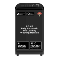 acer 8 kg 5 Star Fully Automatic Top Load Washing Machine (Halo Wash, AR80FATLP1GT, AiSense, Grey) 