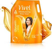 Vivel Glycerin & Honey Body Wash Shower Gel, for Soft, Glowing & Moisturized Skin  (1500 ml)