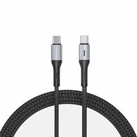 amazon basics Type C to Type C Braided 60W Fast Charging Data Cable (Black/Blackish Green - 1.2 Meter)