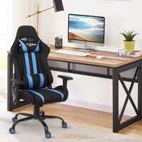 SAVYA HOME Apex Crusader X Gaming Chair | Chair for Office Work at Home, Recliner Chair, Study Chair | Leatherette Computer Chair, Blue