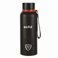 Cello Duro Kent Thermosteel Flask with DTP Coating, 550ml, Black | 24 Hours Hot and Cold Stainless Steel Bottle | Flask for Tea Coffee | Ideal for Office, Gym, Home, Hiking, Trekking, Travel Bottle