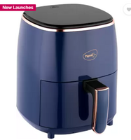 Pigeon Healthifry+ with 360 High Speed Air Circulation Technology 1200 W with Non-Stick Basket - Blue Air Fryer (4.2 L)