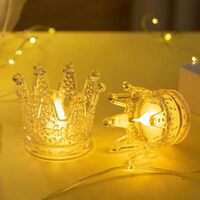  64% OFF on VERVENIX Crown Shaped Flameless LED Tea Light Candles (Pack of 2) - Now at ₹179!