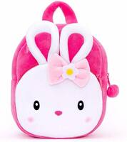 Small 11 L Backpack Kids School Fabric Cartoons Soft Plush Bag for Age 3-5 Year Kids