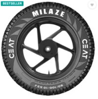 CEAT 105918 Milaze TL 53J SW 90/100-10 Front & Rear Two Wheeler Tyre  (Street, Tube Less)